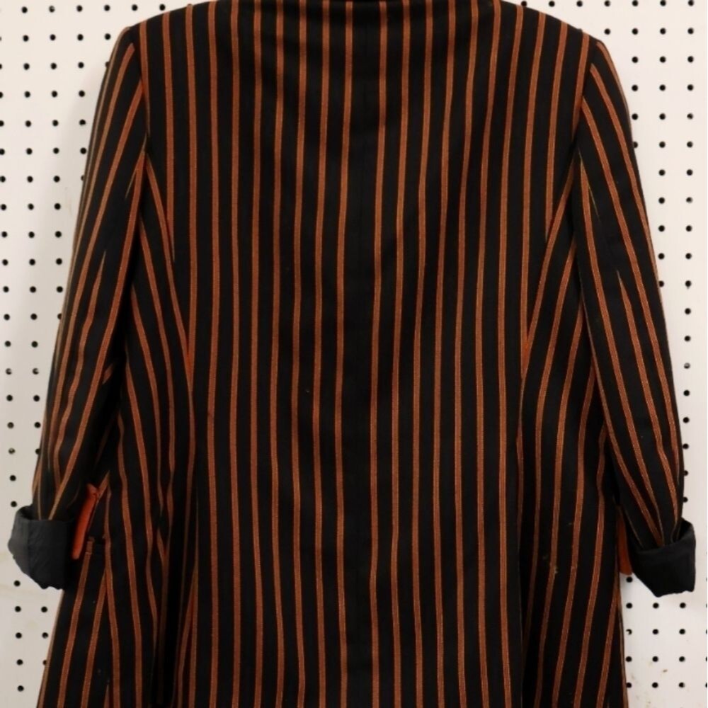Arlette Neyma - Made in Italy - Black/Orange Striped Jacket Vera Cristi 2 piece - Picture 3 of 3